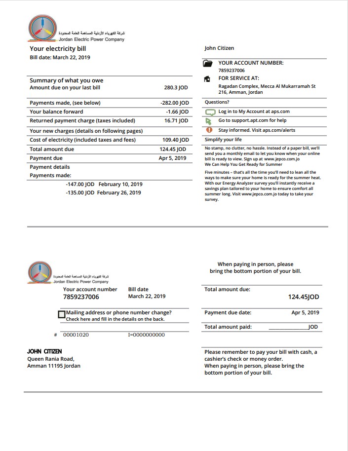  Minol USA business utility bill 